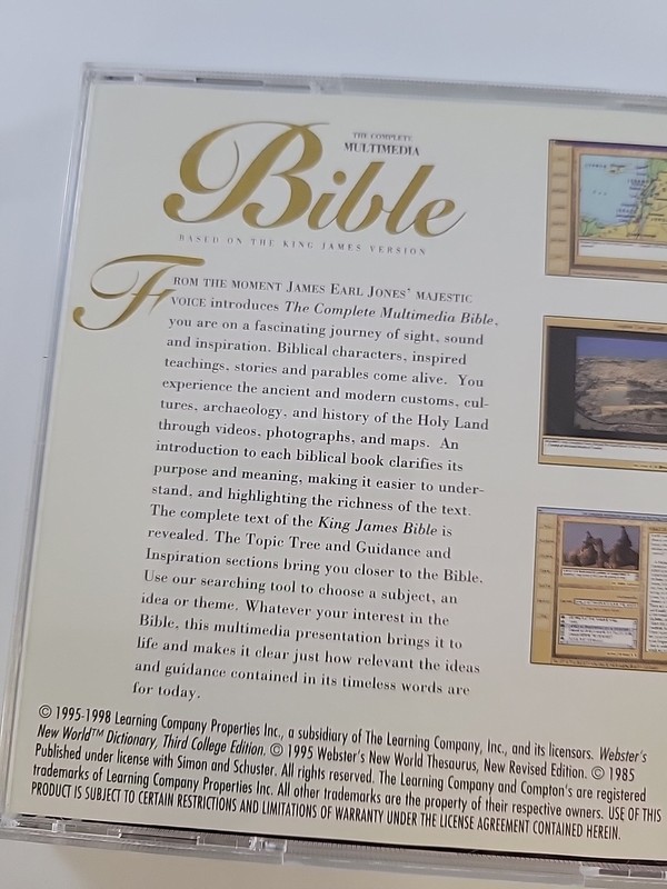 The Complete Multimedia Bible: King James PC CD religious Gospel study tools! gallery