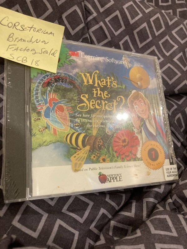 Newton’s Apple What’s The Secret Volume 1 3M Learning Software PC FACTORY Sealed