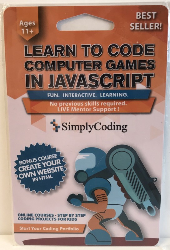 Simply Coding For Kids Computer Games In Javascript Design Software | Ages 11+
