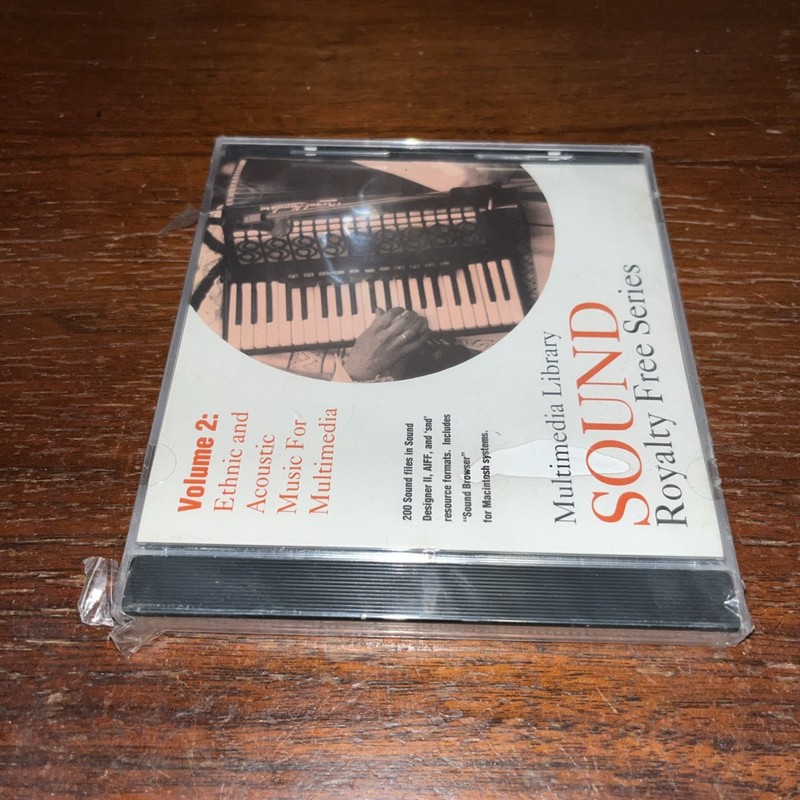 VTG Macintosh Multimedia Library Sound - Vol 2 Ethnic Acoustic New Pkg Wear 1993 gallery