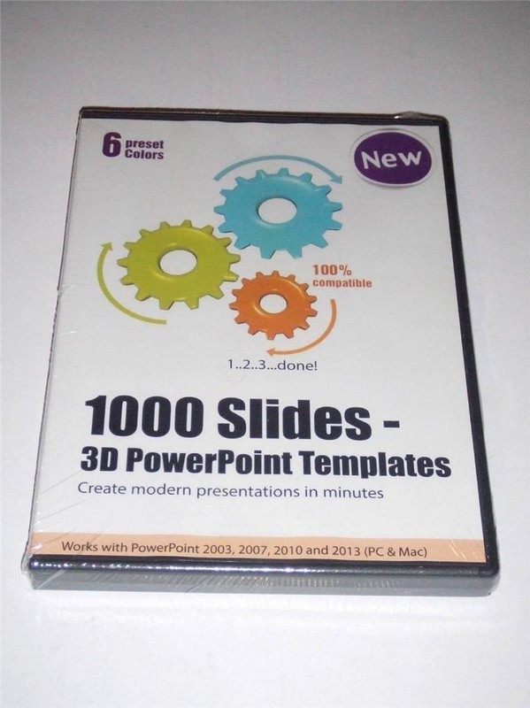 1000 Slides – 3D Powerpoint Templates Create modern presentations PC & Mac NEW