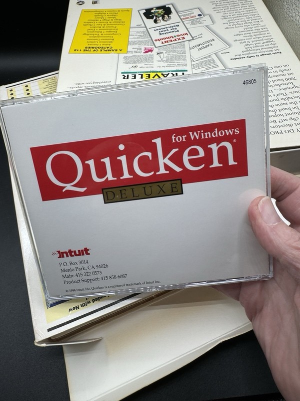 Vintage 1990’s Windows PC Software Quicken Windows 95 Office Clip Art gallery