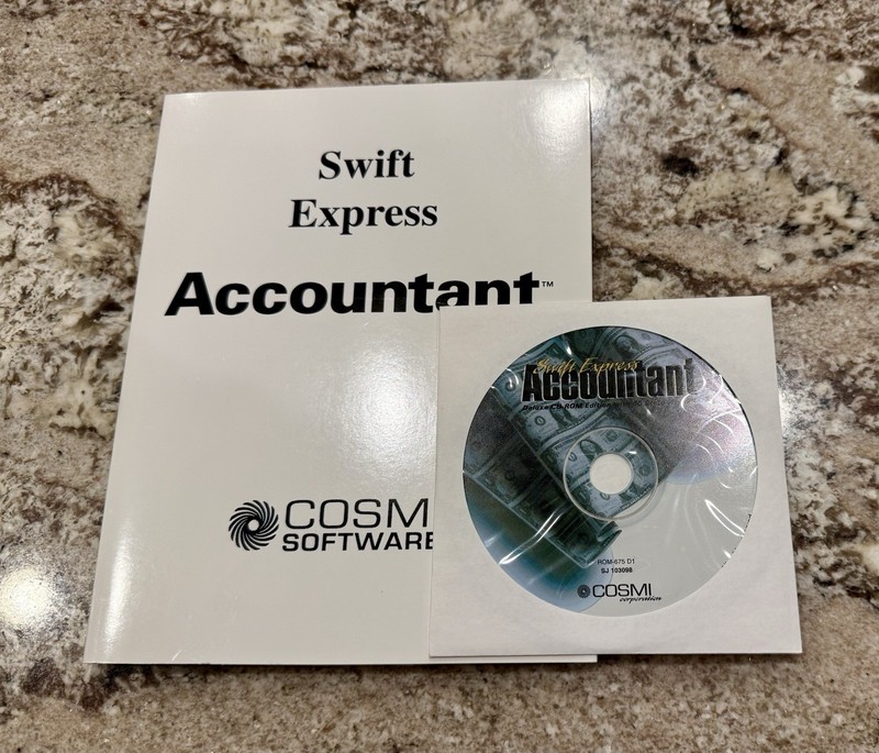 1998 Swift Express Accountant PC Software Cd-rom Windows 3.1/95 COSMI gallery