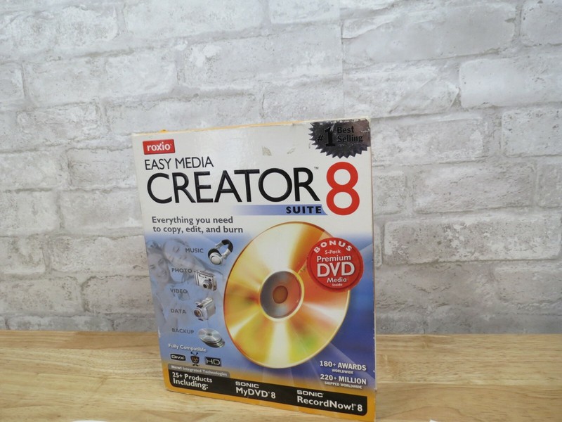 Roxio Easy Media Creator 8 Suite Software PC DVD Burning Edit Burn Complete Set gallery