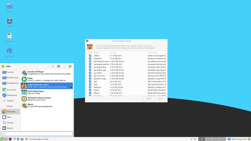 Salix Linux 15.0 - DVD or USB Flash Drive gallery