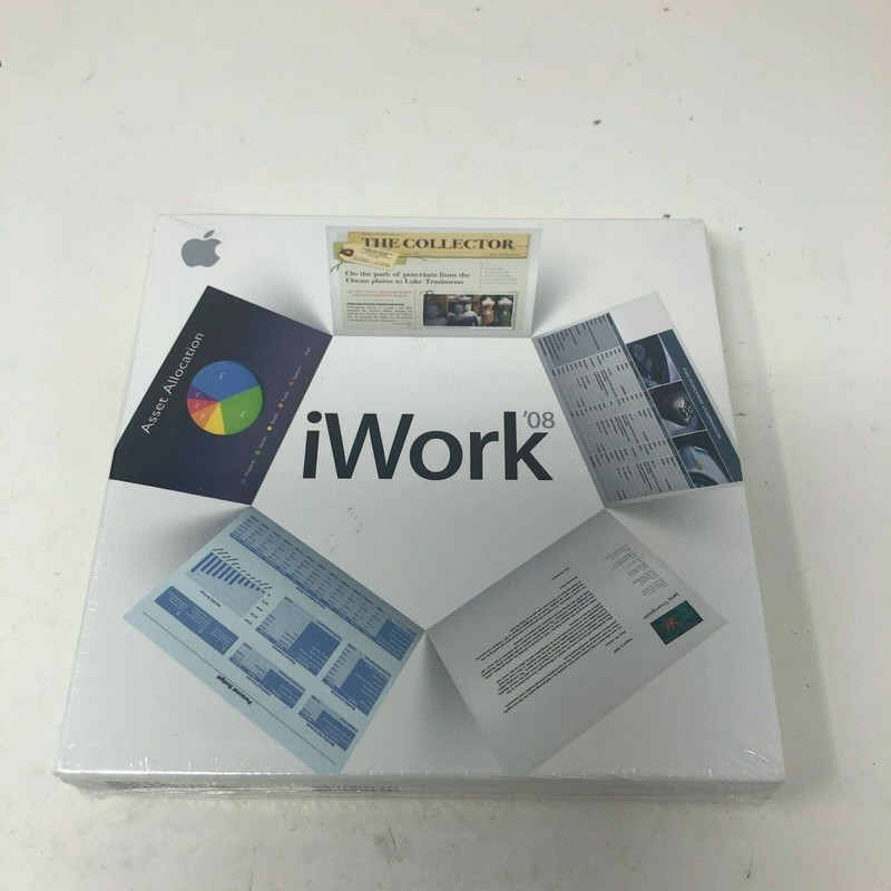 iWork 08 Mac Apple Keynote Pages Numbers SEALED Software Package MA790Z/A