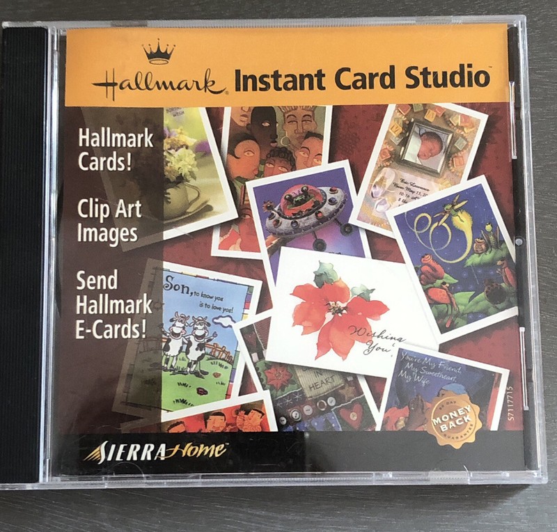 Hallmark Instant Card Studio Sierra Home CD for PC for Cards, Clip Art & More!