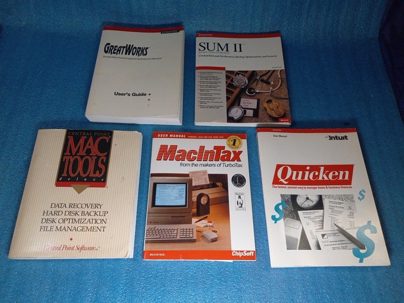 Symantec Macintosh Business Bundle MacInTax Quicken GreatWorks System 7 Apple gallery