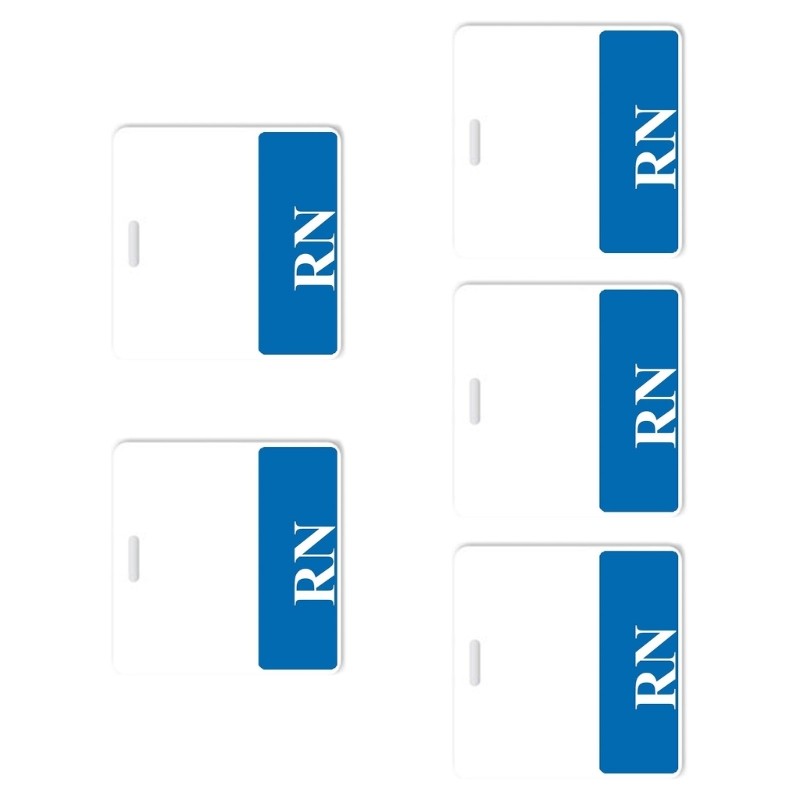 5Pcs Horizontal Acrylic RN Badge Buddy For Registered Nurse Healthcare Staff gallery
