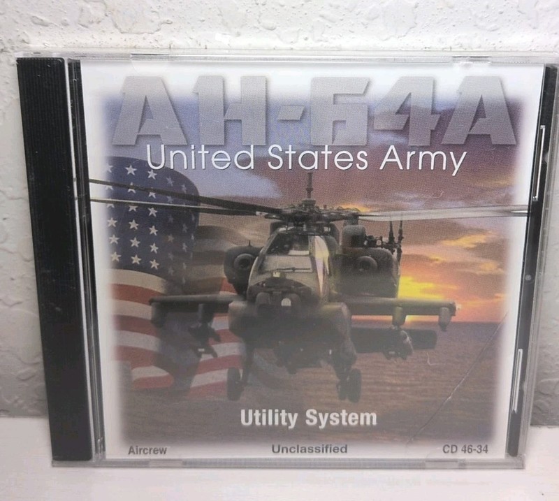 AH-64A United States Army Utility Systems Unclassified Aircrew PC CD-ROM New B64
