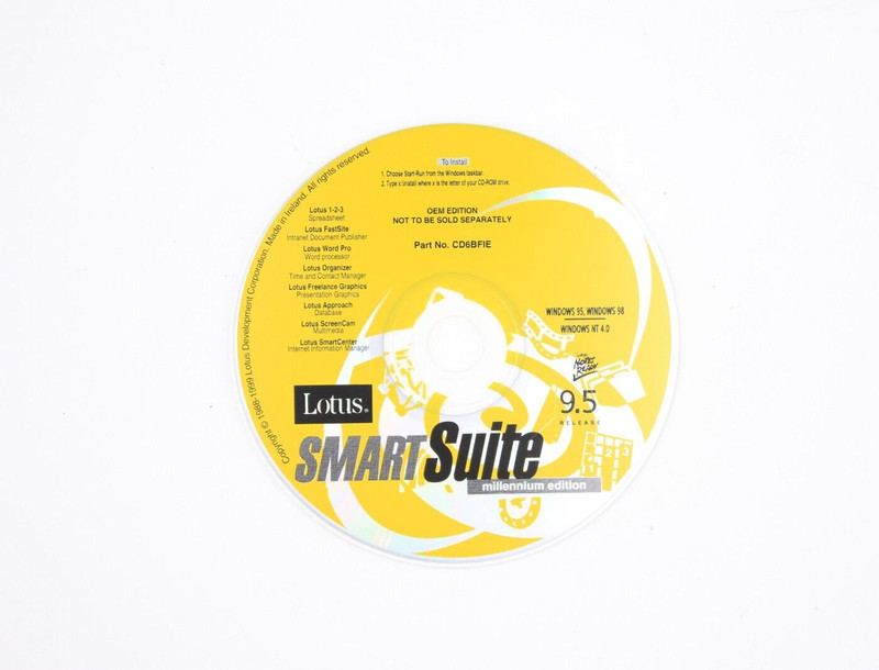 Lotus Smart Suite Millennium Edition version 9.5.2 Windows NT 95 98