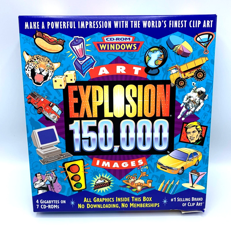 NOVA Dev. Explosion 150,000 Images Windows Ultimate in Quality Clip Art v7CD-ROM