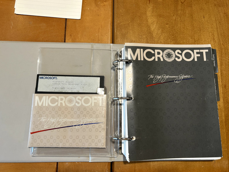 Microsoft Access Business Information Program- developers version VERY RARE