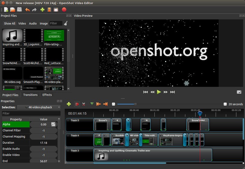 OpenShot Video Editor plus Video Compositing Software for home and business