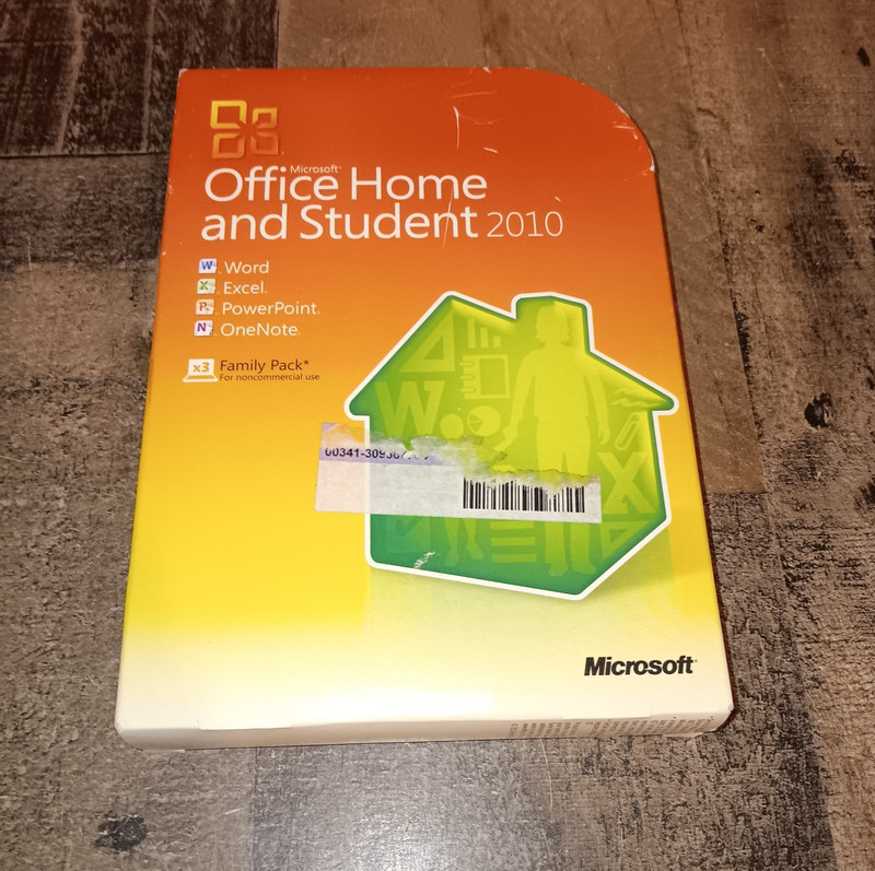 Genuine Microsoft Office 2010 Home and Student Family Pack w/ Box Read