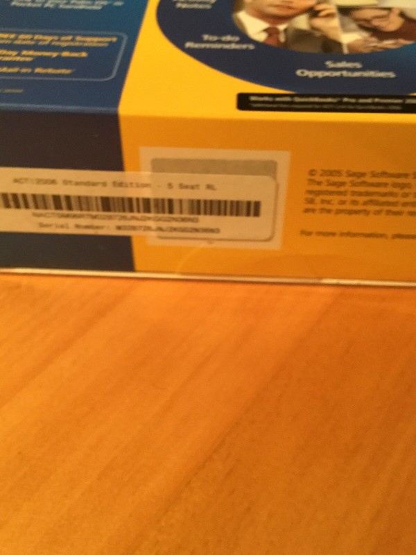 BRAND NEW Act! 2006 Version 8 Contact And Customer Manager NFR. Standard 5 Seat gallery