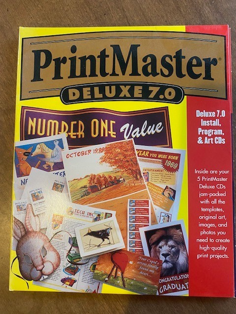 PrintMaster Deluxe 7.0. 5 CD set. Never Used. These are Art CDs