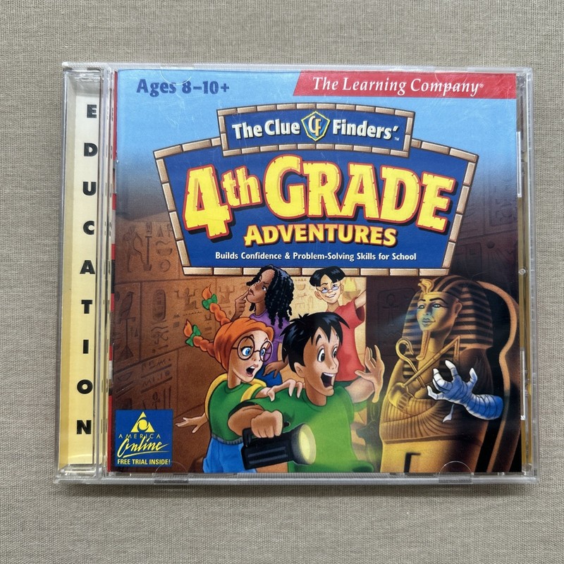 The Clue Finders’ 4th Grade Adventures (PC CD-ROM 1998) Learning Company Skills