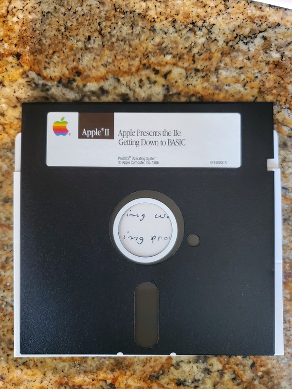 Apple II Software : APPLE PRESENTS IIe & Getting Down to Basic gallery