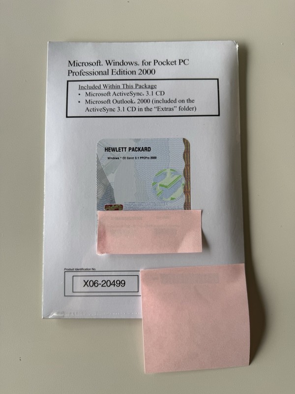 Microsoft Windows for Pocket PC Professional Edition 2000 & Outlook – Sealed