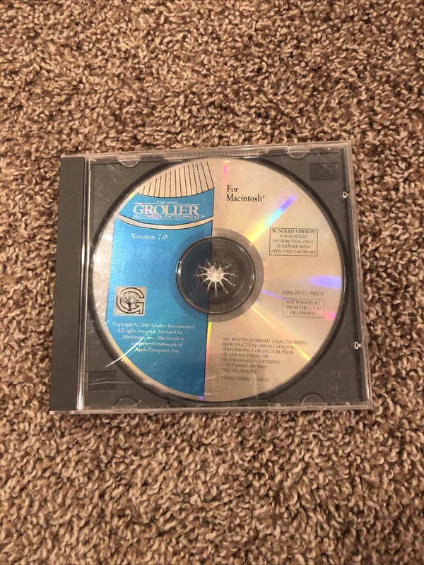 The 1995 Grolier Multimedia Encyclopedia ~ Version 7.0 ~ 1995
