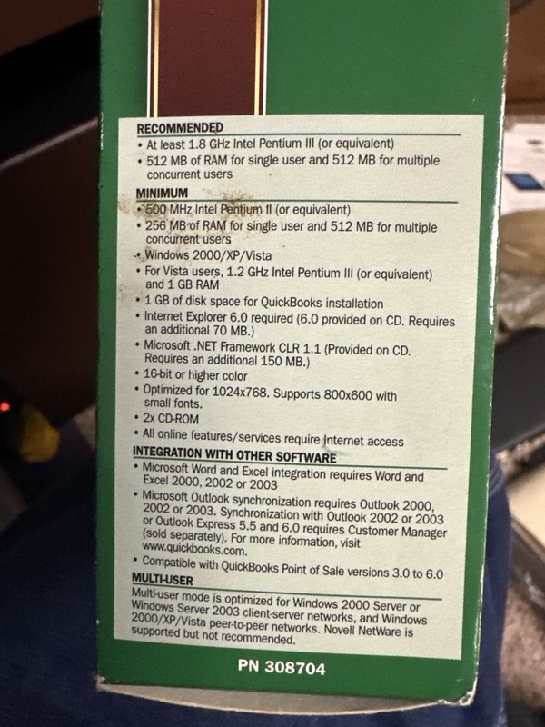 QuickBooks Premier Retail 2007 – Complete w/Original CD & License Legacy Version gallery