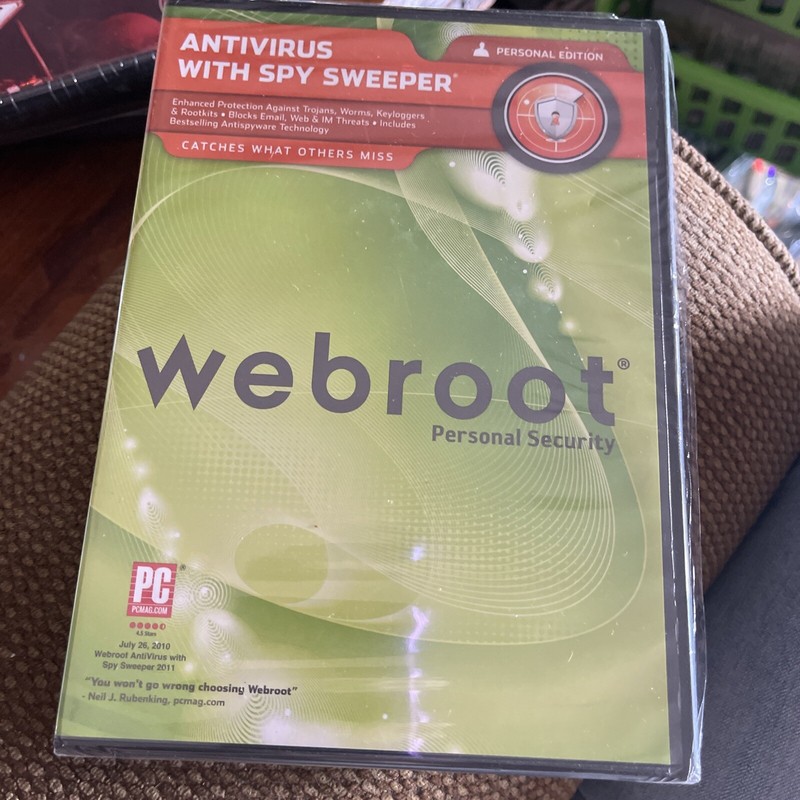 NEW 2011 Webroot Antivirus with Spy Sweeper (PC, Personal Edition) Sealed NEW