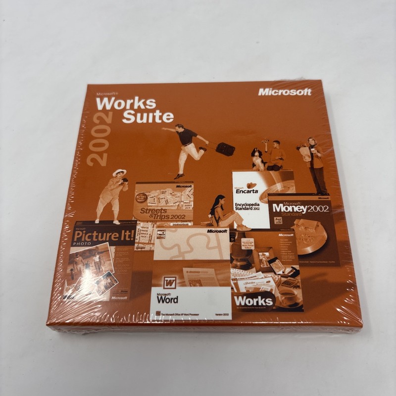 Microsoft Works Suite 2002 (North America) – Full Version for Windows- W/ Key
