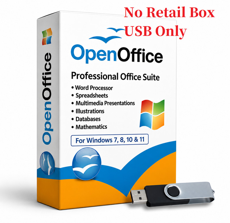 Open Office Software Suite for Windows on USB For Homes, Students, Businesses