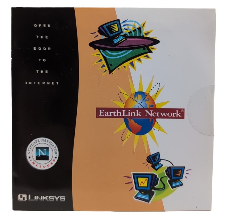 Linksys {1997} “EARTHLINK NETWORK” (TOTAL ACCESS TO THE INTERNET) Disc New