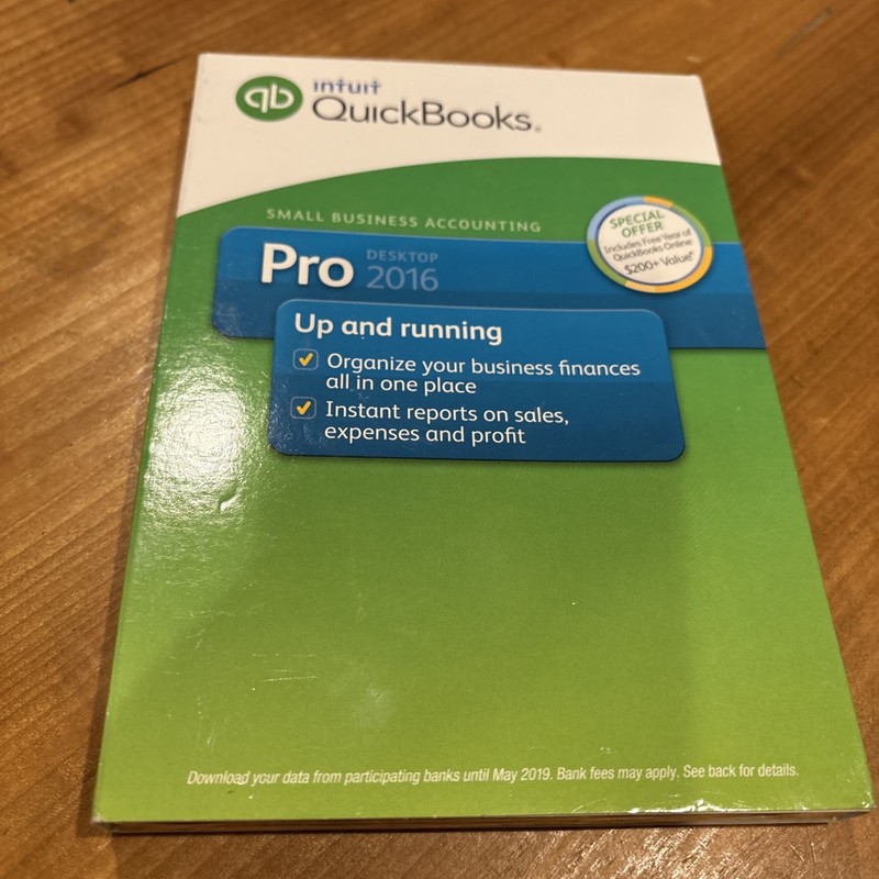 New Sealed Quickbooks Pro 2016 Desktop For Windows Retail Version Intuit