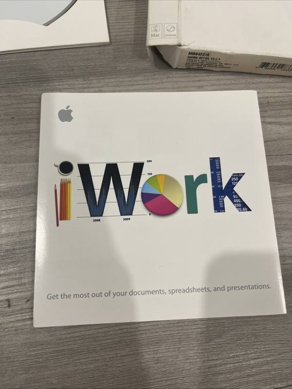 Apple iWork '09 (Retail) (1 User/s) Pages Numbers Keynote for Mac MB942Z/A gallery