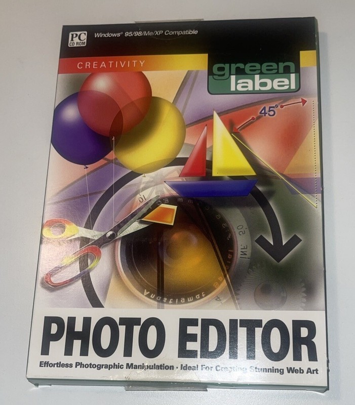 (New/Vintage) Creativity, Green Label, Photo Editor – PC CD ROM