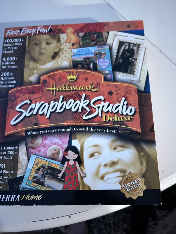Hallmark Scrapbook Studio Deluxe CD create images pictures crafts templates NIB