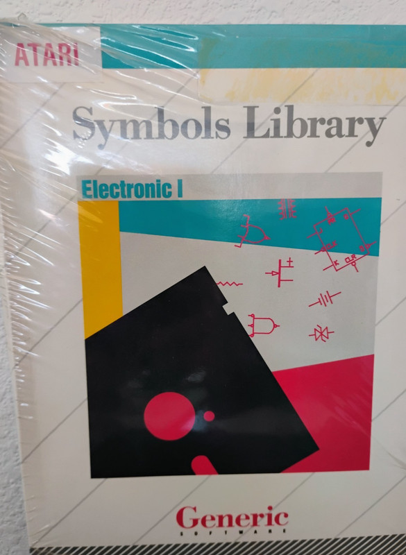 Symbols Library – Electronic 1 by Generic Software; Atari ST ; New Old Stock