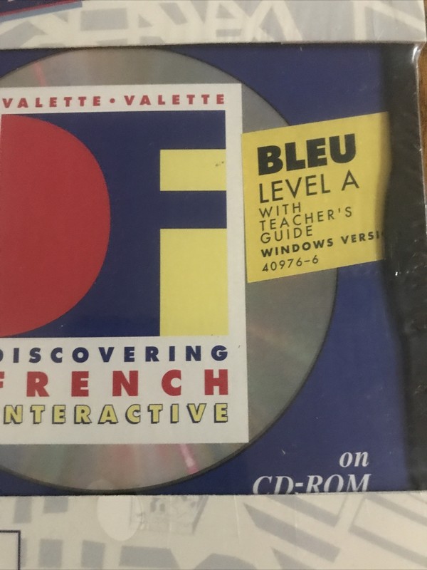 Discovering French Interactive Bleu Level B w/Teacher's Guide CD ROM 1994 gallery