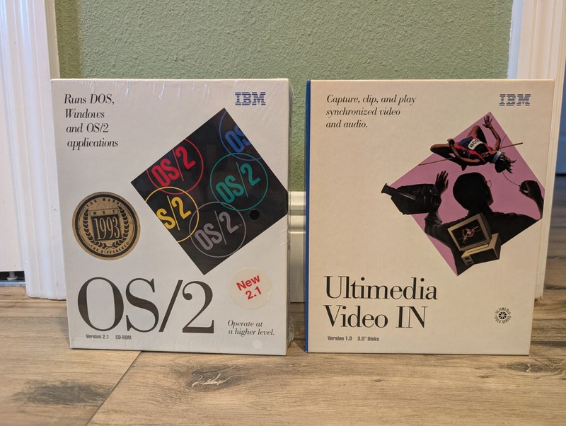 Vintage new sealed IBM OS/2 Version 2.1 CD-ROM