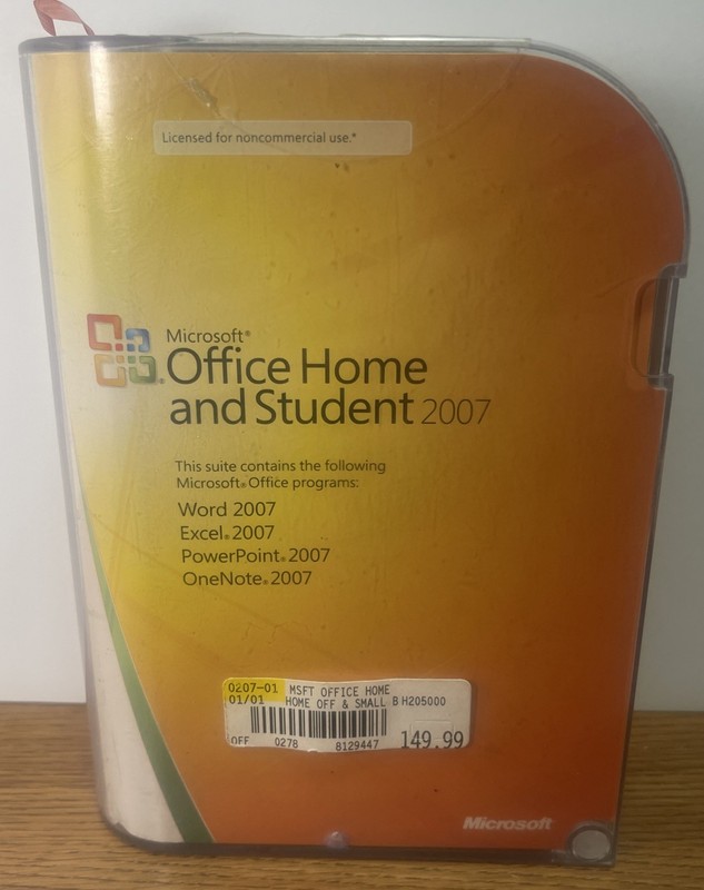 Microsoft MS Office Home and Student 2007 Word Excel PowerPoint OneNote W/ Key