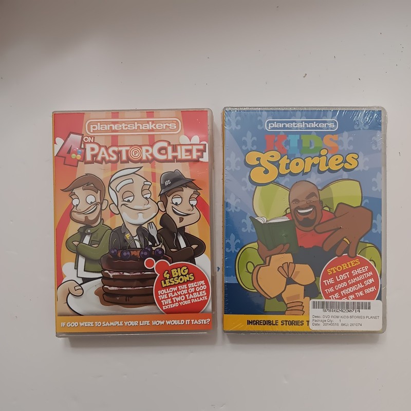 Planetshakers Bundle (2): 4 On Pastor Chef & Kids Stories CD Rom Sets