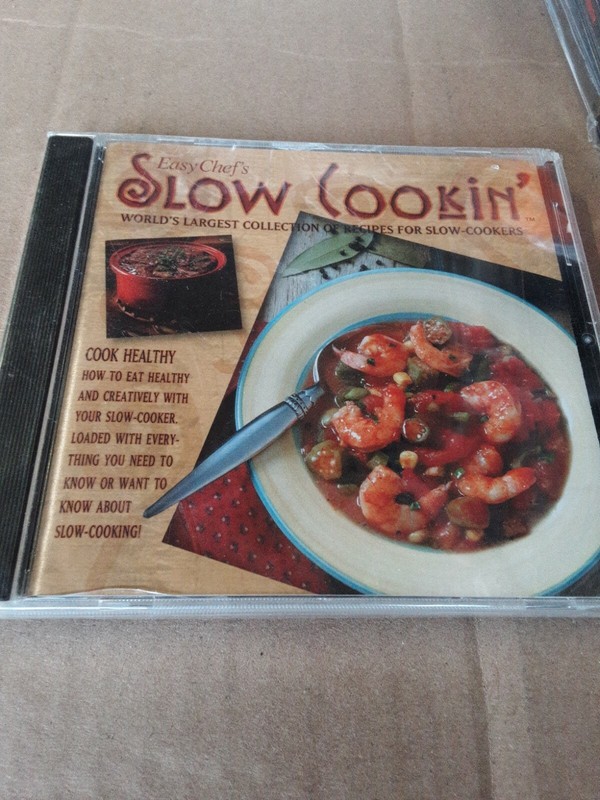 Easy Chef’s Slow Cookin’ For Slow Cookers (PC CD Rom, 2005) new sealed shelf148
