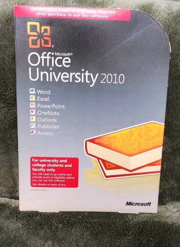Microsoft Office University 2010 (Retail (License + Media)) (2 Computers/1 User)