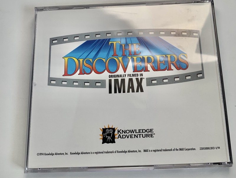 PC The Discoveries IMAX MS-DOS ISO- 9660. Knowledge Adventure 1994 CD-ROM