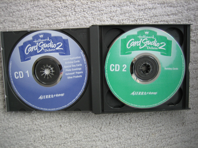 ​Hallmark Card Studio 2 Deluxe 4 CD Set Sierra Home 2000 Edition gallery