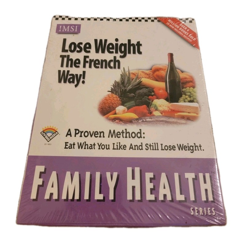 Family Health Series Lose Weight The French Way! Cd Rom Software IMSI Vtg New