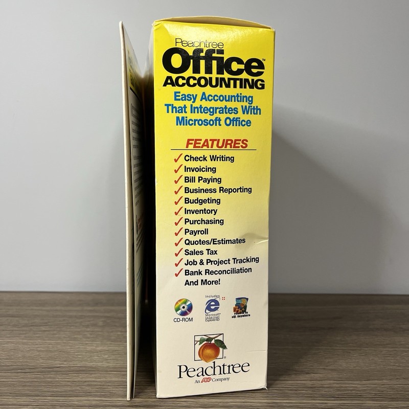 Peachtree Office Accounting Software For Microsoft Windows 95 97 NEW SEALED RARE gallery