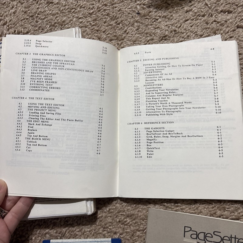 Page Setter Commodore Amiga Program on 3.5" disk Complete with User Guide gallery