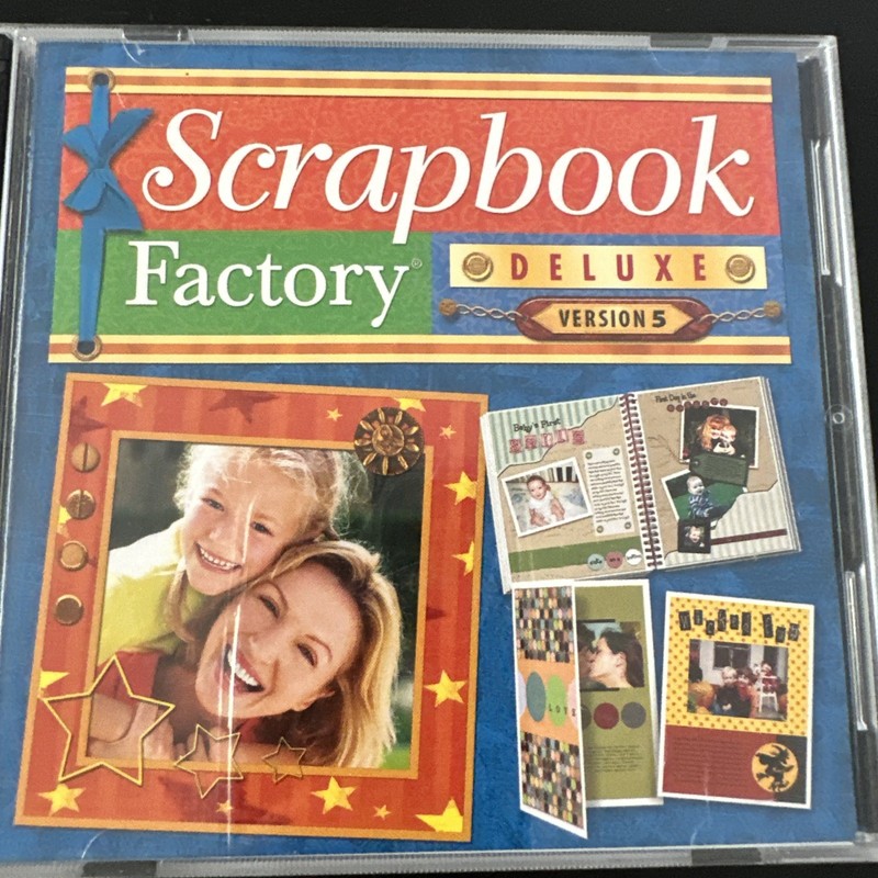 Scrap Book Factory Deluxe Software V5 - 2 Disc Windows XP Vista Pre-Owned gallery