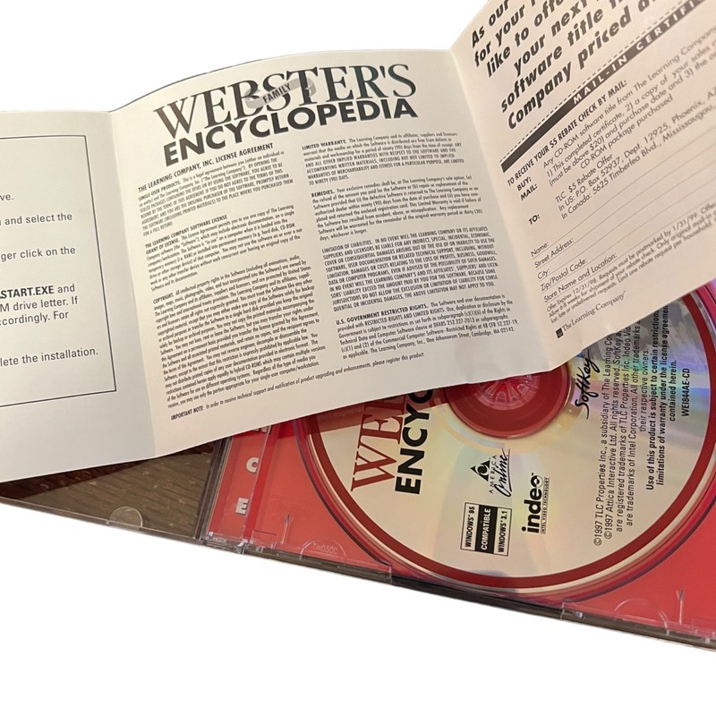 Webster's Interactive Encyclopedia CD-ROM 1997 Windows 95/3.1 Compatible gallery