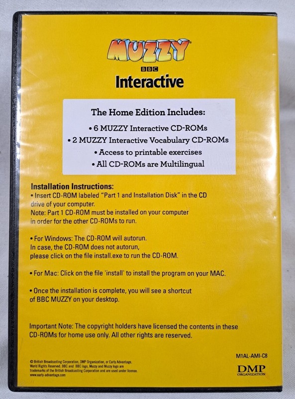 Muzzy BBC Interactive Language level 1 Multilingual Edition 8 CD-ROM PC + MAC gallery