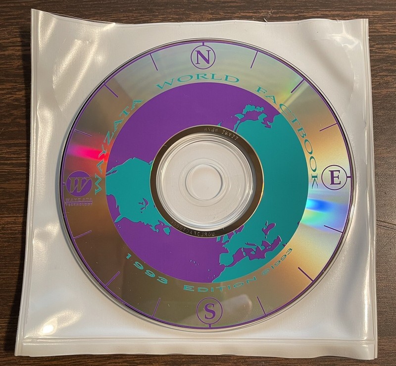 Wayzata World Factbook CD-ROM for DOS Windows Mac 1993 Edition